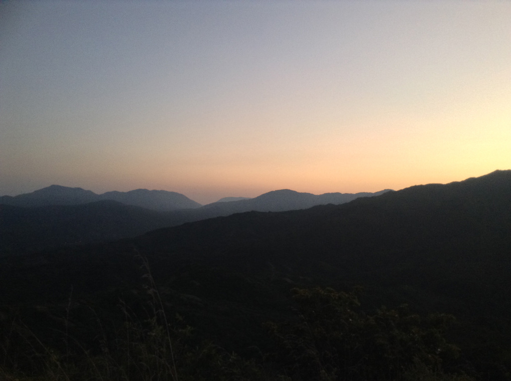 Mountains sunrise from Santa Marta Viewpoint at Finca Carpe Diem