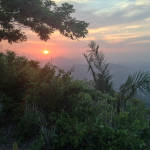 Santa Marta sunrise from Santa Marta Viewpoint at Finca Carpe Diem